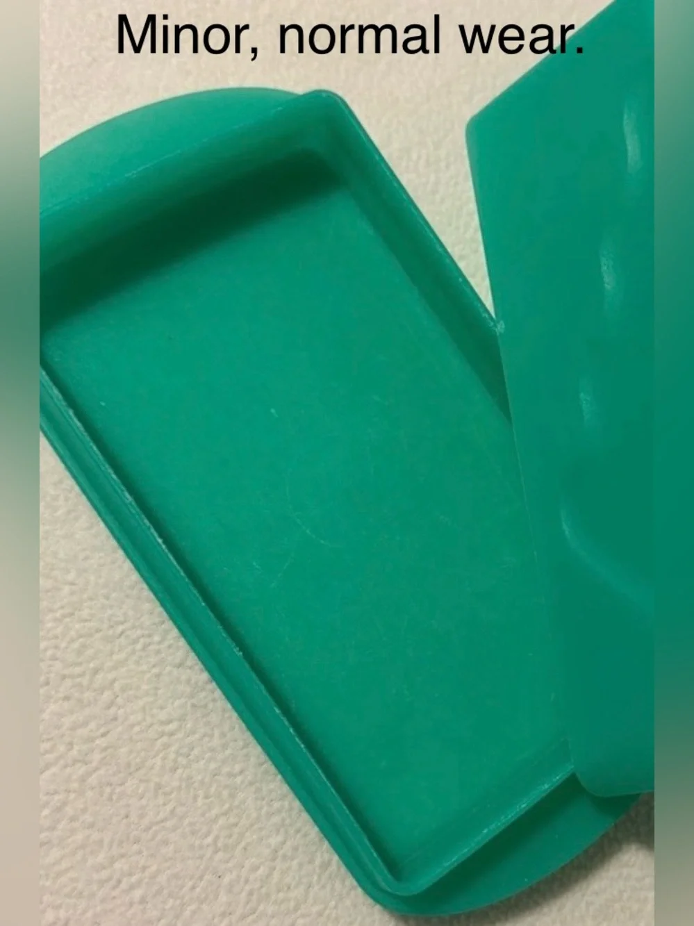 Tupperware Impressions 1 lb. Butter Dish Vintage Teal Green